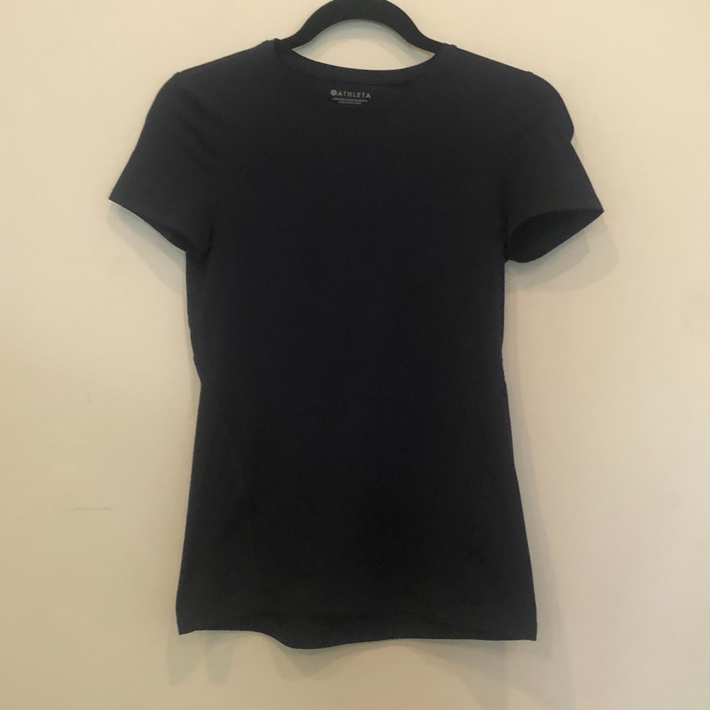 Navy Blue Athleta Short Sleeve Top